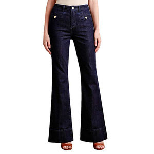 Anthro Pilcro Superscrip Flare Jeans Dark Wask 28